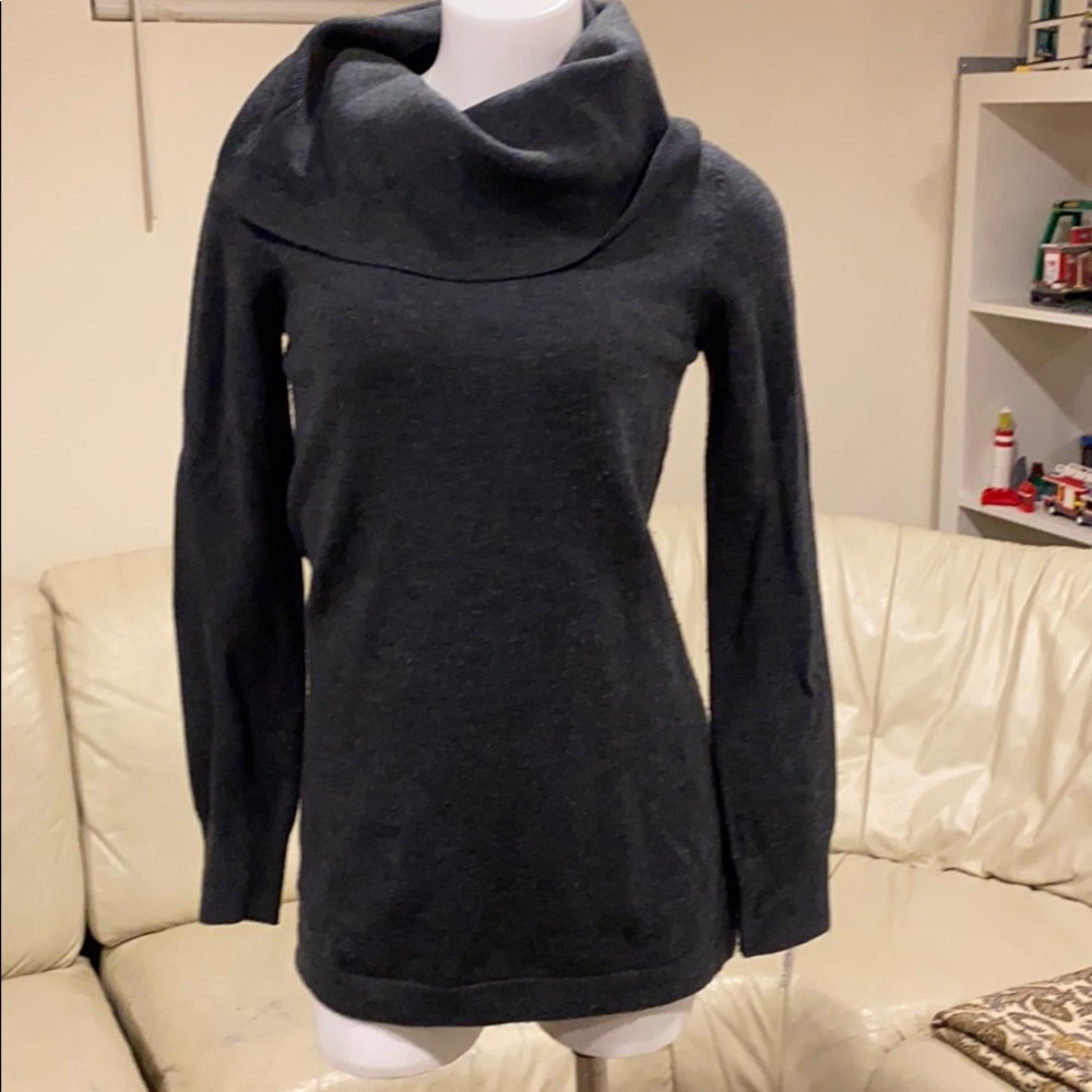 French Connection Dark Gray Cowl Neck sweater